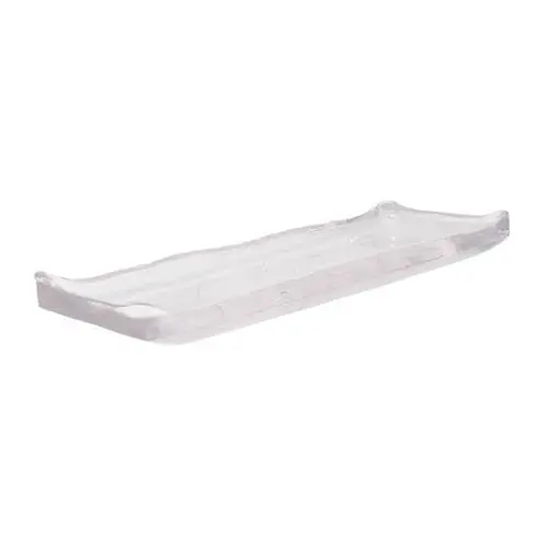 Produktbild: CONGARTENO 1stk Anordnung Kuchenbehälter Snack-tabletts Frühstückstabletts Gemüseteller Klarer Dessertteller Speiseteller Servierplatten Sushi-Platte Klare Servierschalen Server Weiß Glas