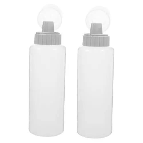 Produktbild: CONGARTENO 2St Rolle ketchup flasche küchenbehälter kunststoffflasche Ketchupflasche ölflasche leere Honigflasche Quetschflasche kochen Squeeze-Flaschen für Soße Sauce Spritzflasche pp Grey