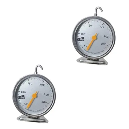 Produktbild: CONGARTENO 2st Ofenthermometer Lebensmittelthermometer Digital Digitales Lebensmittelthermometer Backwerkzeug Thermometer Fieberthermometer Für Zu Hause Haushaltsthermometer Silver