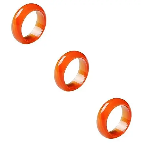 Produktbild: CONGARTENO 3-teiliges Schickes Karneol-achat-kristall-modeband Für Frauen Auffälliger Statement-schmuck