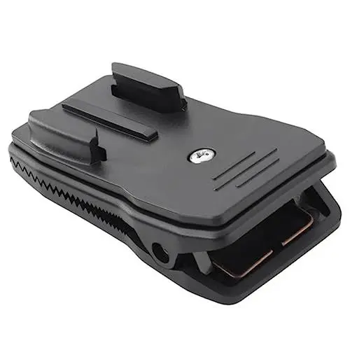 Produktbild: CONGARTENO Action-Kamera-Clip Kamerahalter für den Rucksack Kameragurt-Clip Sportkamera Sportrucksäcke drehbarer Ständer Schultergurt Rucksack-Kameraklemme Taschengurt-Kamerahalter STK Black