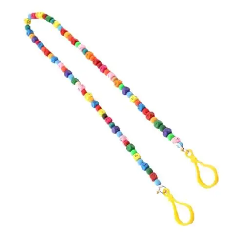 Produktbild: CONGARTENO Kreatives Maskenband Holzperlen für Praktische Lanyard Halskette zur Aufbewahrung von Gesichtsmasken Langlebig und für Jungen und Mädchen