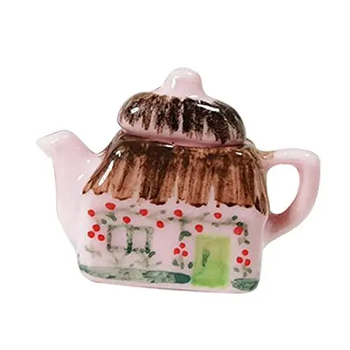 Produktbild: CONGARTENO Mini Tee Por Miniatur Keramik Küche Szene Decor Leicht zu Tragen für Mini Hause
