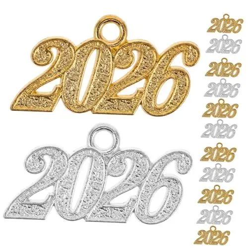 Produktbild: CONGARTENO Schmuckanhänger „klasse Von 2026“ Zahl 2026 Für Basteldekoration Stilvoller Aus Legierung