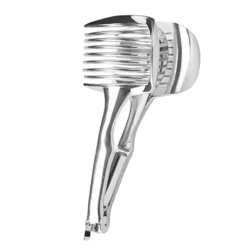 Produktbild: CONGARTENO Tomatenschneider Handschneider Eierschneider Avocadoschneider Bananenschneider Kartoffelschneider Allesschneider für zu Hause praktischer Obstschneider Rostfreier Stahl Silver