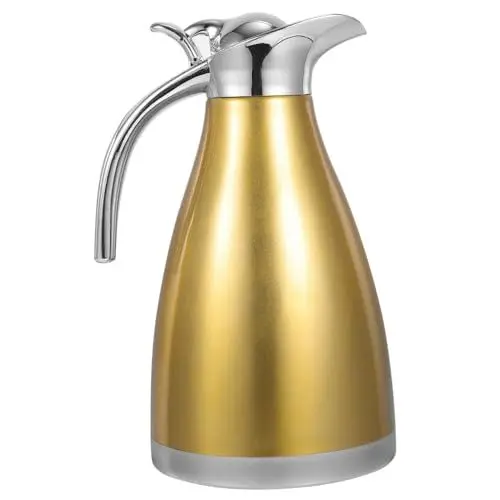 Produktbild: CONGARTENO Vakuumtopf Heiße Und Kalte Kaffeemaschine Wasserkaraffe Thermokaffee Wasserflaschen Thermalwasser Topf Heiß- Und Kaltwasserspender Heißwasserspender Krüge Karaffe Für Thermalwasser