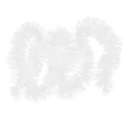 Produktbild: CONGARTENO Weihnachtsparty Liefert Weihnachtsgirlande Im Freien Glitzernder Weihnachtsbaumschmuck Girlande Vor Der Haustür Weihnachtsbaum-Lametta-Girlande Urlaub Lametta Girlande PVC Weiß