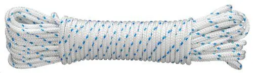 Produktbild: Connex DY2702882 Mehrzweckseil, 8.0 mm x 10 m, gefertigt nach DIN 83307, weiß-blau
