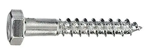 Produktbild: Connex Sechskant-Holzschrauben 6 x 80 mm, Edelstahl, DIN 571, 1000 g, KL4526080