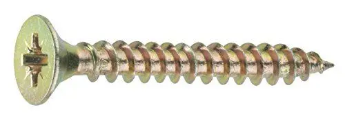 Produktbild: Connex Universalschrauben 5,0 x 80 mm - 1 kg Großpack - Senkkopf - PZ Pozidriv-Antrieb - Vollgewinde - Gelb verzinkt / Schrauben-Set / Schrauben im Beutel / KL3105080