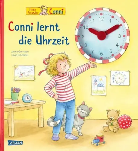 Produktbild: Conni-Pappbilderbuch: Conni lernt die Uhrzeit: Kinderbeschäftigung ab 5 Jahren