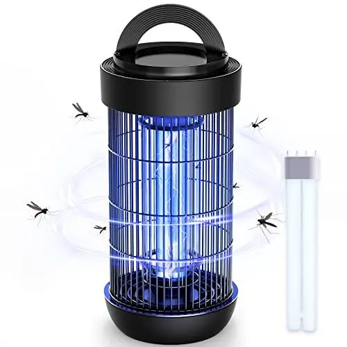 Produktbild: CONOPU Insektenvernichter Elektrisch - 3000V Wespenfalle für den Innenbereich, 18W Mückenfalle Mückenlampe, 365nm UV Elektrischer Fliegenvernichter, Schwarz