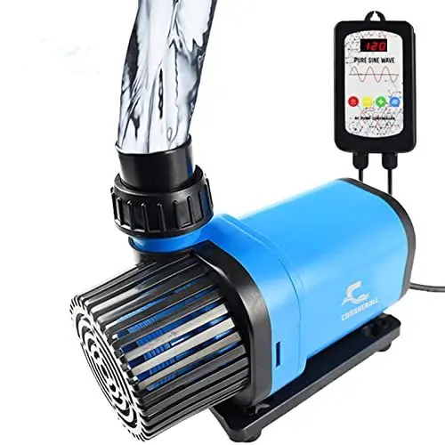 Produktbild: CONQUERALL 3170GPH 80W 24V 27.5ft DC Rücklaufpumpe CHS-12000 Quiet Controller Garantie Wasserpumpe für Aquarium Salzwasser, Aquarium, Korallen, Aquakultur, KOI Teich, Sumpf, Hydroponik