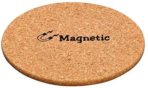 Produktbild: Desconocido Magnetischer Korkuntersetzer, Hellbraun, Rund, 21cm Durchmess, 1cm Dick, Kochuntersetzer, Trivet