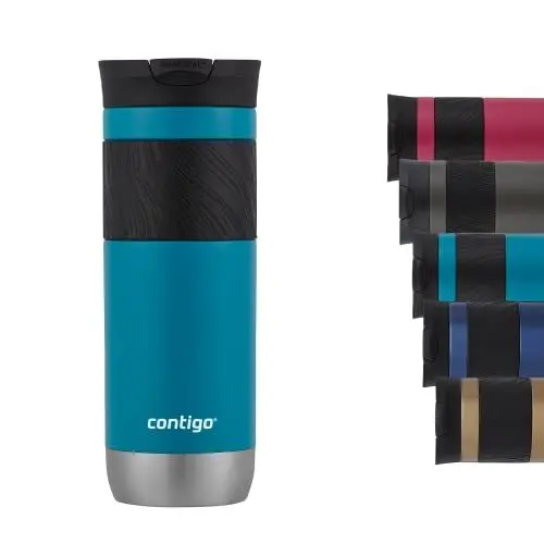 Produktbild: Contigo Byron 2.0 Isolierbecher, Edelstahl, Snapseal-Verschluss, Reise-Kaffeetasse, 100% auslaufsicher, 590 ml
