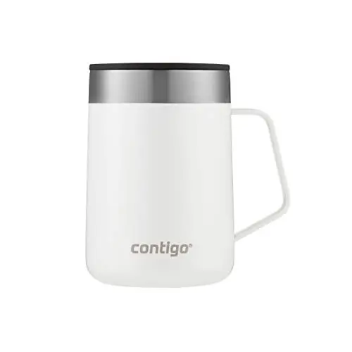 Produktbild: Contigo Streeterville Desk Mug, isolierter Kaffee-Thermobecher mit Henkel aus Edelstahl, 420 ml