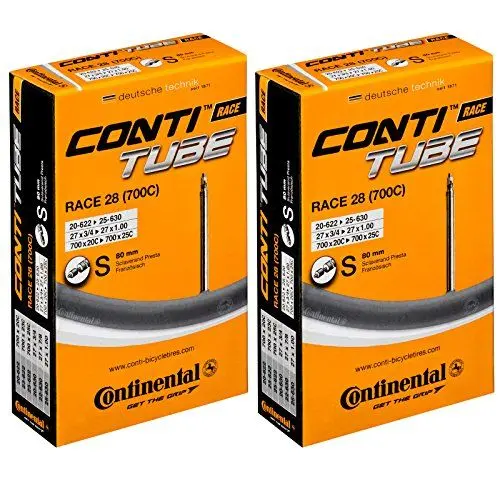 Produktbild: Continental Unisex Race 28 Schlauchpackungen, Schwarz, 700C