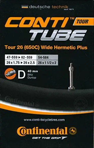 Produktbild: Continental Unisex-Adult Schlauch Tour Wide, Black, One Size