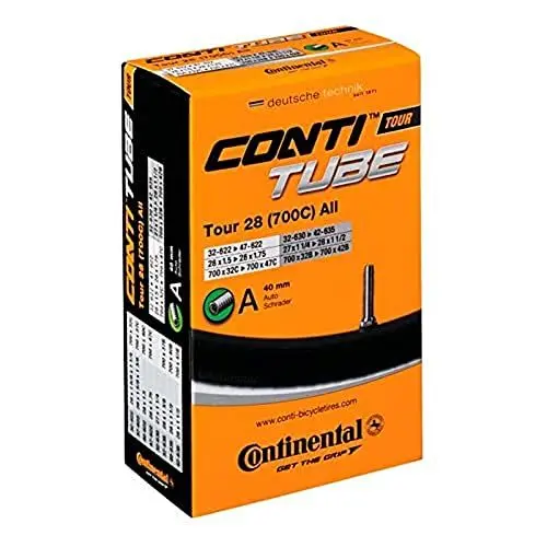 Produktbild: Continental Unisex – Erwachsene Tour Fahrradschlauch, Black, 28 Zoll