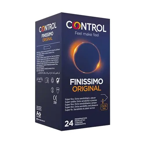 Produktbild: CONTROL FINISSIMO ORIGINAL Superdünne Naturlatex-Kondome (0,05 mm) - 24 Stück.