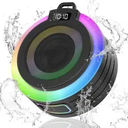 Produktbild: Conyat Bluetooth Duschlautsprecher, Bluetooth Lautsprecher mitStereo-Sound,IPX7 Wasserdichter musikbox mit Saugnapf undLanyard, Eingebautem Mikrofon, Wireless Speaker fur Badezimmer, Strand, Party