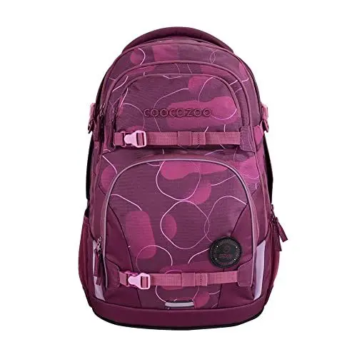 Produktbild: coocazoo Schulrucksack Porter, Berry Bubbles, rosa-pink ergonomischer & anpassbarer Tornister, höhen- & größenverstellbar, mit Brustgurt & Hüftgurt, leicht & individuell, ab der 3. Klasse