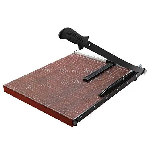 Produktbild: COOCHEER Profi Papierschneider A4 Fotoschneider Hebelschneider Papierschneidemaschine Schneidegerät Bindegerät für Schule und Büro, Schnittleistung ca. 12 Blätter