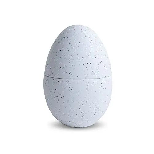 Produktbild: Cooee Design Bonbonniere aus Keramik in der Farbe White-Shell Handgefertigt, Maße: 10cm x 10cm x 18cm, HI-056-02-WH