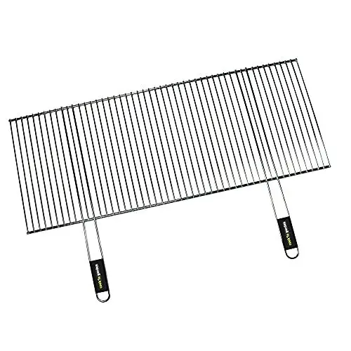 Produktbild: Cook'in garden - Zuschneidbares Grillrost für Grill aus Verchromtem Stahl - Soft-Touch-Griffe - Flammen- & Hitzebeständig - 100 x 40 cm bis 61 x 40 cm
