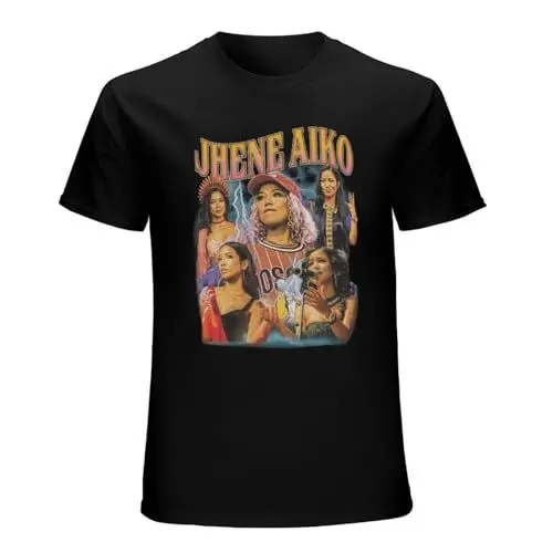 Produktbild: Cool Graphic Shirt Music Shirt for Fan Jhene Aiko Short Sleeve T-Shirt Black XXL