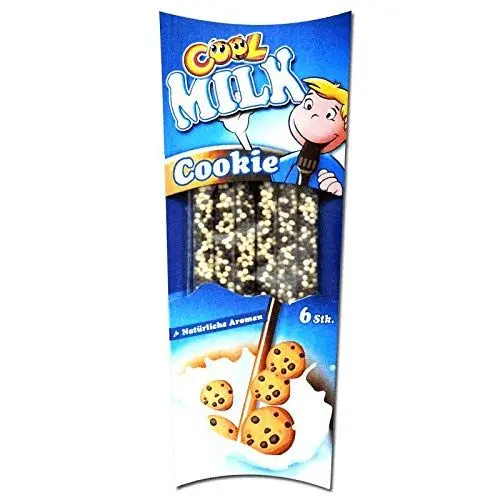 Produktbild: Cool Milk ÖKO Trinkhalme – 5er Pack kompostierbare Trinkhalme, Cookie-Geschmack, plastikfrei & nachhaltig, 30 g