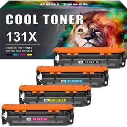 Produktbild: Cool Toner Kompatibel Tonerkartusche als Ersatz für HP 131X 131A CF210X CF210A CF211A CF212A CF213A Laserjet Pro 200 Color MFP M276nw M276n M251n M251nw M276 (Schwarz Cyan Gelb Magenta, 4er-Pack)