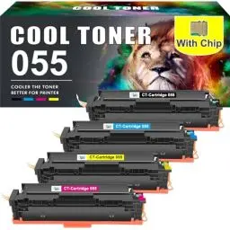 Produktbild: Cool Toner Kompatibel für Canon 055 055H i-SENSYS MF742Cdw MF744Cdw LBP663Cdw MF746Cx MF741Cdw LBP664Cx MF746Cdw MF743Cdw MF745Cdw MF740C LBP660C (Schwarz Cyan Gelb Magenta,4-Pack)