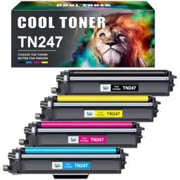 Produktbild: Cool Toner TN247 Kompatibel Toner für Brother MFC L3750CDW TN-243CMYK MFC-L3750CDW DCP-L3550CDW DCP-L3510CDW MFC-L3770CDW HL-L3210CW HL-L3230CDW TN243CMYK TN243 TN247BK TN247C TN247M TN247Y 4er-Pack