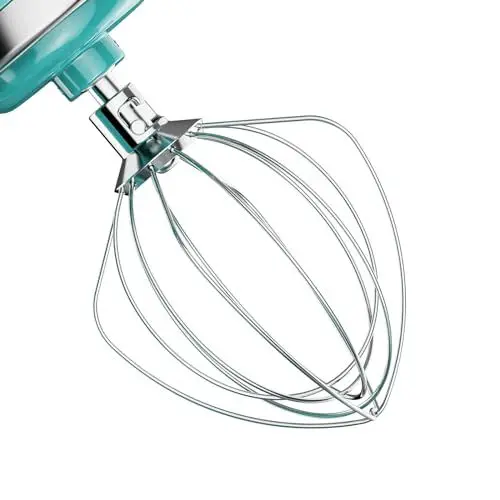 Produktbild: Coolcook Edelstahl-Schneebesenaufsatz für Kitchenaid, Peitsche für Kitchenaid-Zubehör und Aufsätze, 4,5–5 qt mit neigbarem Kopf für Kitchenaid Edelstahl-Eiercreme-Rührer, Mayonnaise-Schneebesen