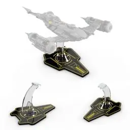 Produktbild: cooldac Acryl Display-Ständer kompatibel mit Lego Der N-1 Starfighter des Mandalorianers Bausatz, klarer individueller Ständer kompatibel mit Lego 75325(nur Display-Ständer, kein Modell Enthalten)