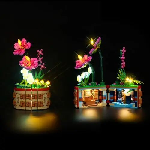 Produktbild: LED-Licht Kit Kompatibel mit Lego 43252 Vaianas Blumentopf, LED Beleuchtungsset Kompatibel mit Lego Moana's Flowerpot 43252(nur Lichter, Keine Modelle)