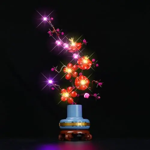 Produktbild: cooldac LED-Licht Kit Kompatibel mit Lego Icons Plum Blossom, LED Beleuchtungsset Kompatibel mit Lego Plum Blossom, Lichter Kompatibel mit Lego 10369(nur Lichter, Keine Modelle)