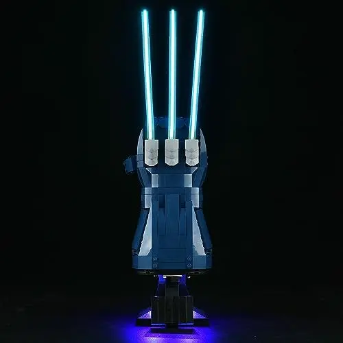 Produktbild: cooldac LED Licht Set Kompatibel mit Lego 76250 Wolverine Adamantium Claws, Light Control Licht Set Kompatibel mit Lego 76250 Marvel Wolverine Adamantium Claws Bausteine Modell.