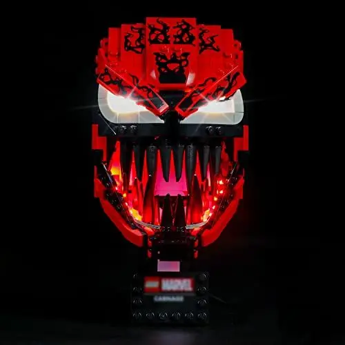 Produktbild: cooldac Licht-Kit Kompatibel mit Lego Marvel Spider-Man Carnage Bauset 76199, LED-Beleuchtungsset, Kompatibel mit Lego 76199 Basisversion (Paket enthält kein Kompatibel mit Lego-Modell, nur Light Kit)