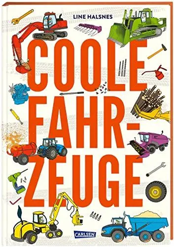 Produktbild: Coole Fahrzeuge: Baumaschinen-Buch für Kinder ab 4 Jahre über Traktor, Bagger und weitere Baustellenfahrzeuge