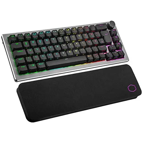 Produktbild: Cooler Master CK721 Mechanische Tastatur - Keyboard mit 65% Layout, TTC-Schalter, RGB-Beleuchtung pro Taste, Hybrid-Wireless-Technologie, Präzisionsrad - Space Grau, DE - QWERTZ
