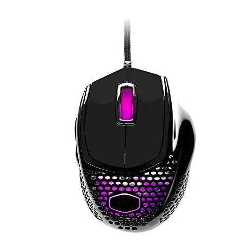Produktbild: Cooler Master MM720 RGB-LED Claw Grip Gaming Maus mit Kabel - Ultra-leichte 49g Wabenschale, 16000 DPI Optischer Sensor, 70 Millionen Klick Micro Switches, PTFE Gleit-Füße - Glänzend, Schwarz