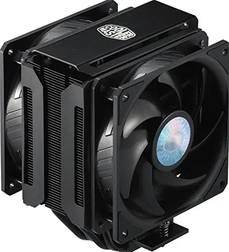 Produktbild: Cooler Master MasterAir MA612 Stealth-CPU-Kühler - Push-Pull SickleFlow 120 V2-PC-Lüfter, 6 Heat Pipes, unbegrenzter RAM-Abstand, mattschwarzes Finish - Amd- und Intel-Kompatibilität