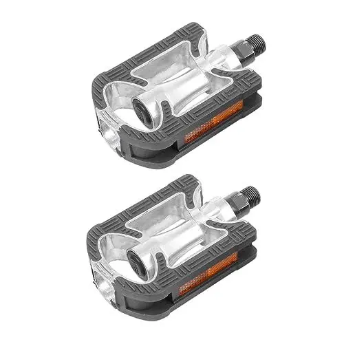 Produktbild: COOLHIYA 2st Fahrradpedal Flache Plattformpedale Fahrradplattform Aus Verschleißfeste Pedale Klickpedale Universal- Paddel Bausatz Mountainbike Zubehör Aluminiumlegierung