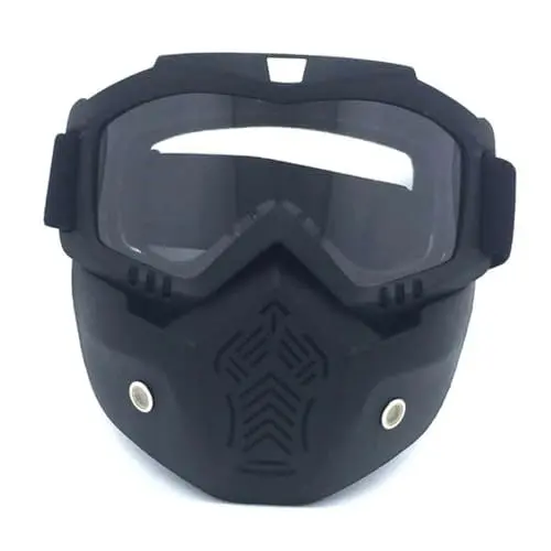 Produktbild: COOLHIYA Besenhalter Motorbrille Linse Für Motorradhelm Gesichtsmaske Helmbrille Reitspiegel Abnehmbar