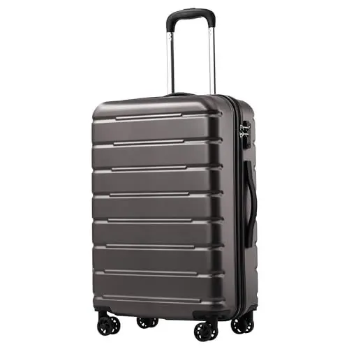 Produktbild: COOLIFE Koffer, Hartschalenkoffer Trolley Rollkoffer Reisekoffer ardschale Boardcase Handgepäck mit TSA-Schloss und 4 Rollen