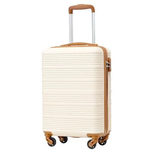 Produktbild: COOLIFE Handgepäck Koffer 55×35×20cm - passend für Ryanair, Lufthansa, Eurowings und co. Trolley mit sanften Rollen und praktischem TSA Schloss, Reisekoffer, Kabinenkoffer