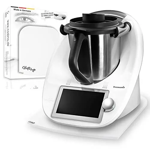 Produktbild: coolina Premium Gleitbrett für den Thermomix - Passend für TM5, TM6 & TM31 - Hochwertiger Gleiter - Aus Acryl - Weiß