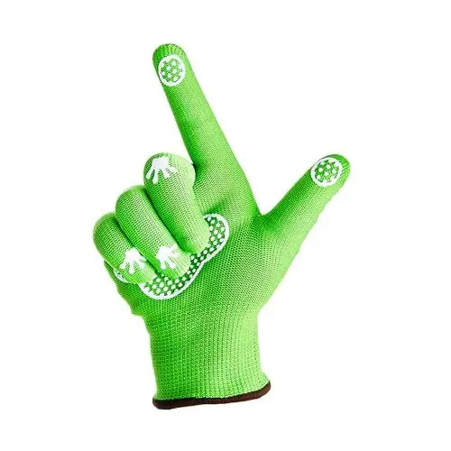 Produktbild: COOLJOB Kinderhandschuhe, Gartenhandschuhe für Kinder 4-5 jahre, Kinder Arbeitshandschuhe für Gartenarbeit Junge Mädchen, Kinder Hof Handschuhe für Graben Jäten Landschaftsbau, Grüner Frosch, 1 Paar M